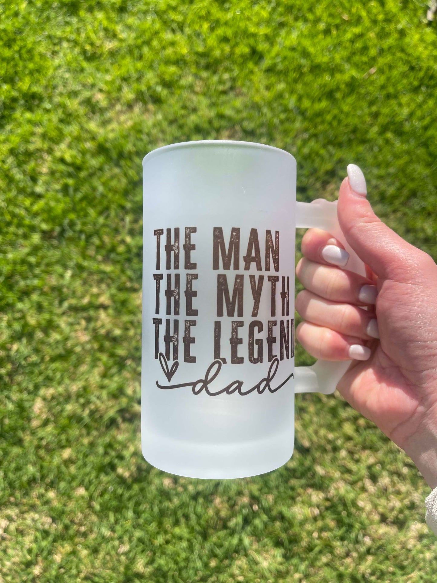 The Man Frosted Beer Stein
