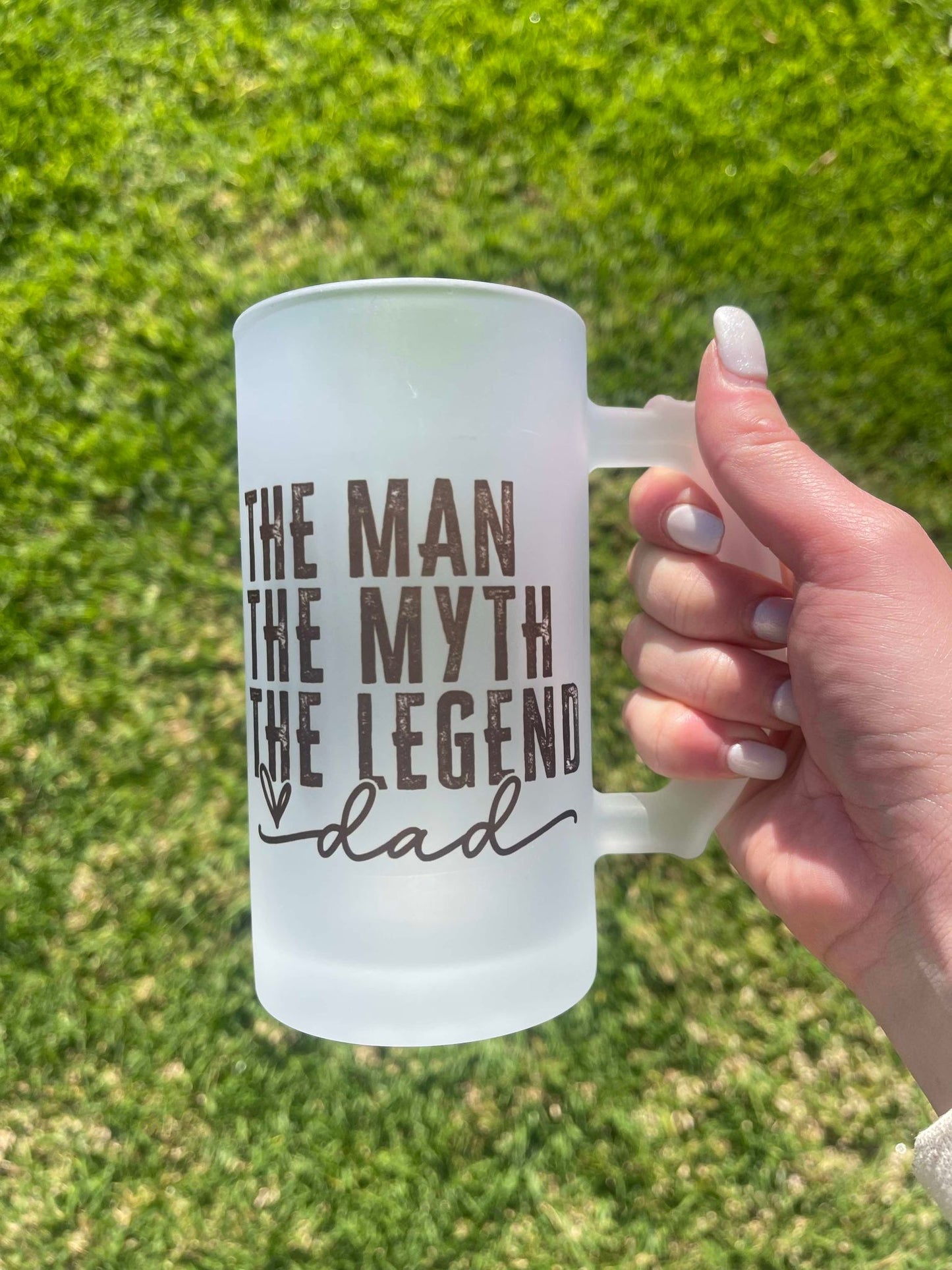 The Man Frosted Beer Stein
