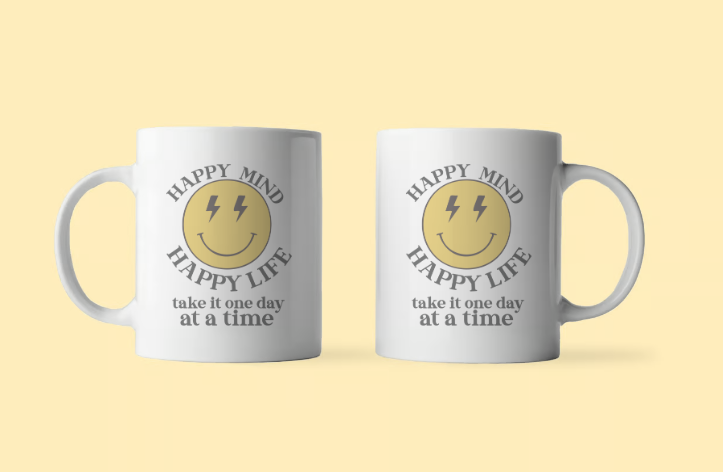 Happy Mind, Happy Life Mug
