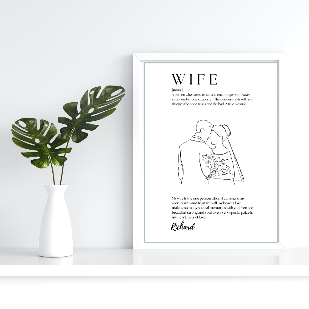 Wife Definition Print – DTJ Custom Designs