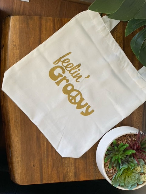 Feelin' Groovy - tote bag
