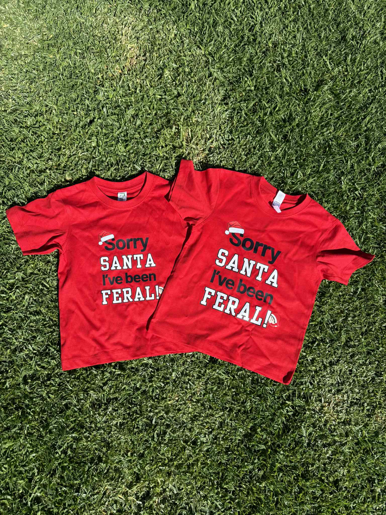 Sorry Santa, I've Been Feral Kids Shirt