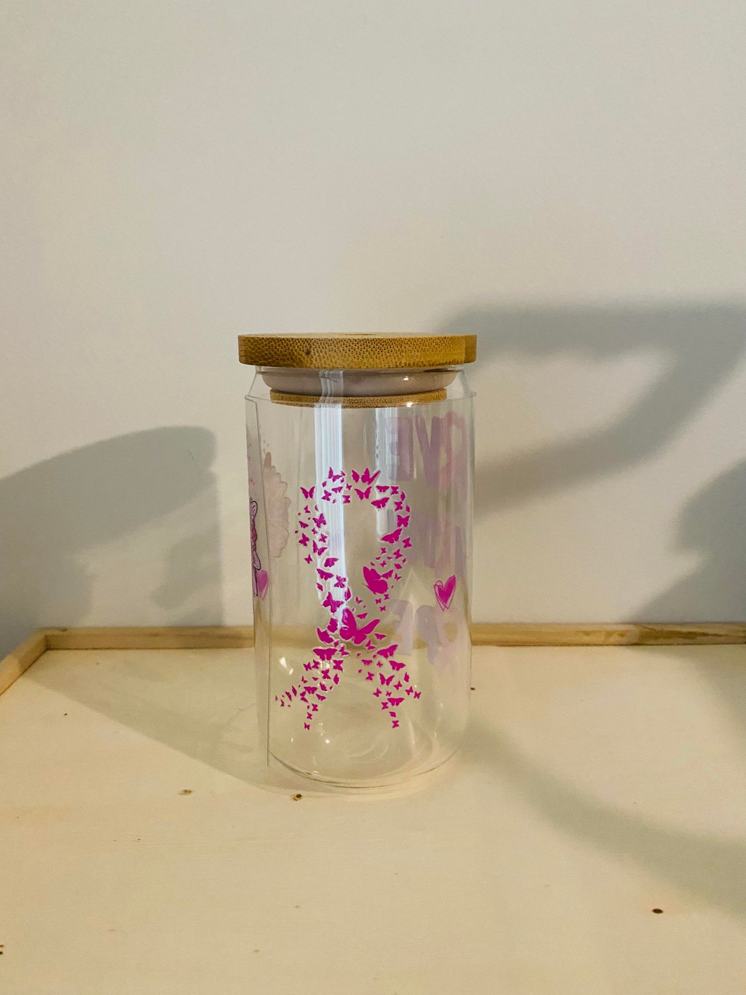 Breast Cancer Libbey Glass