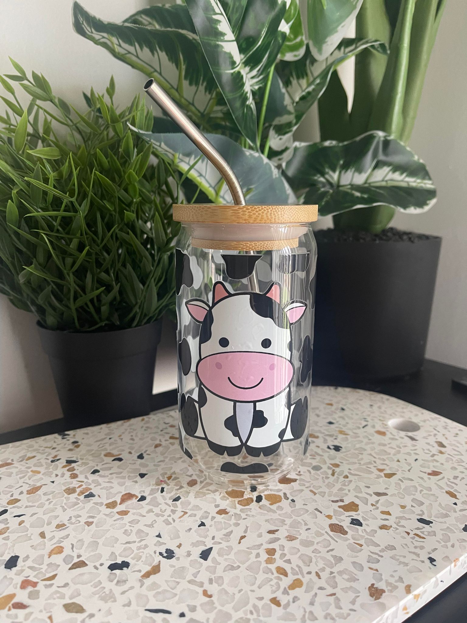 Cow Print Libbey Glass