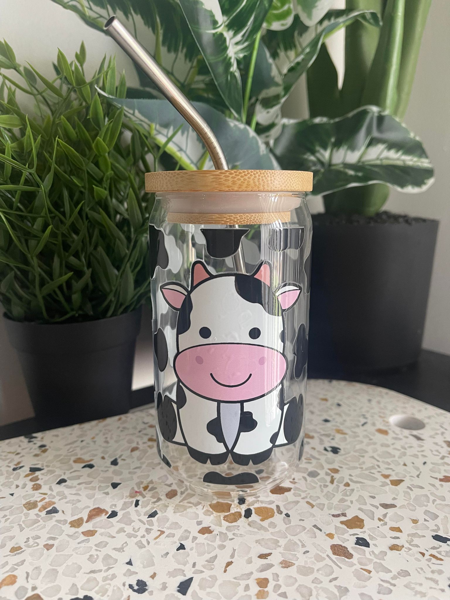 Cow Print Libbey Glass