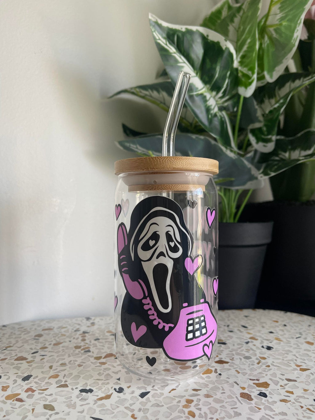 Scream "No You Hang Up" Libbey Glass