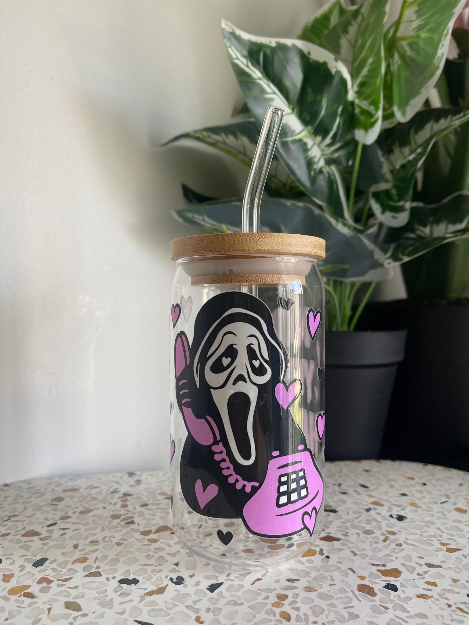Scream "No You Hang Up" Libbey Glass