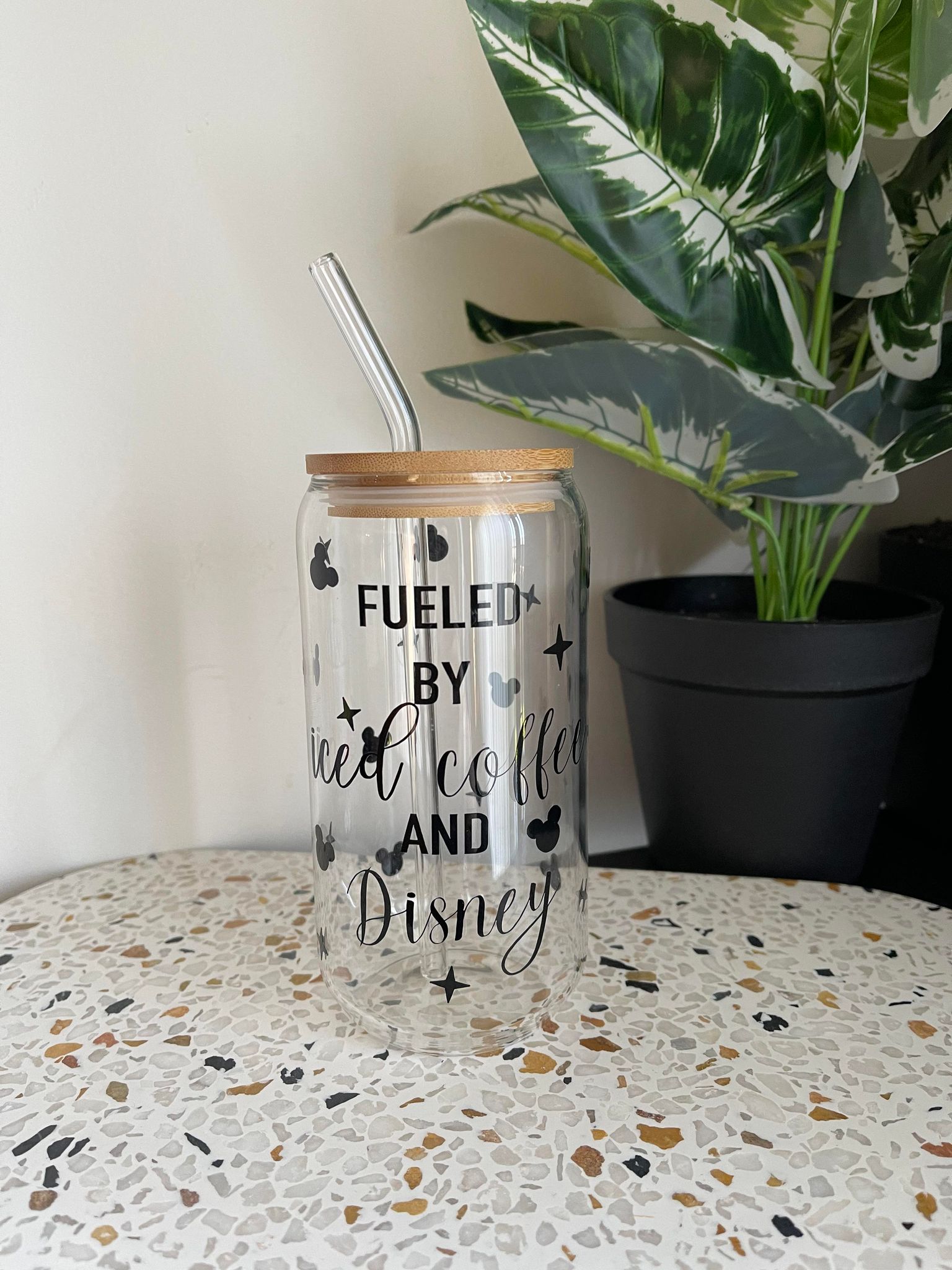 Fueled By Iced Coffee And Disney Libbey Glass