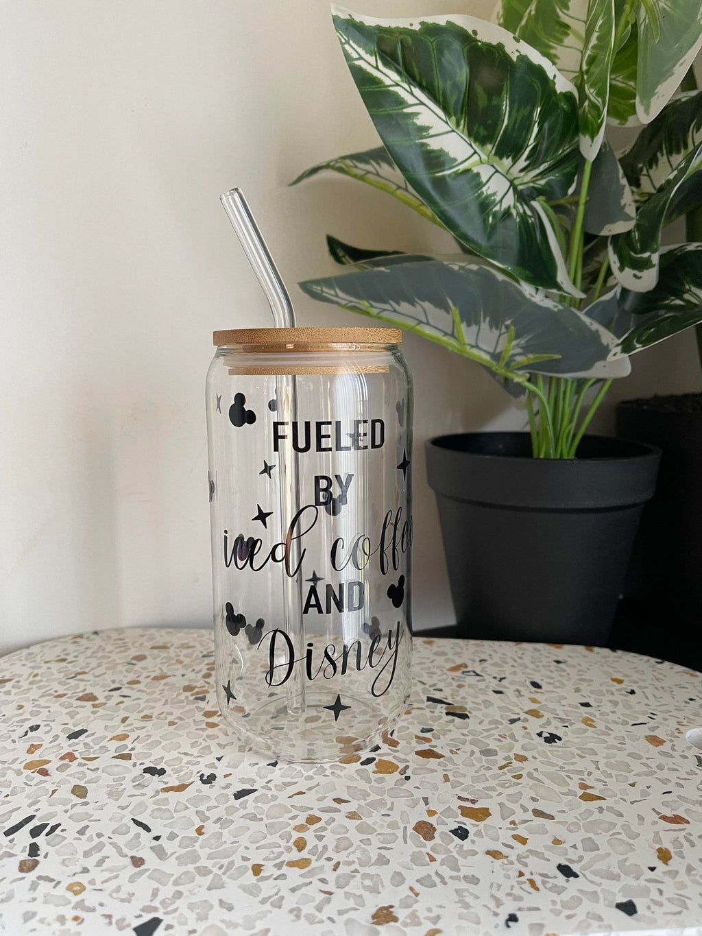 Fueled By Iced Coffee And Disney Libbey Glass