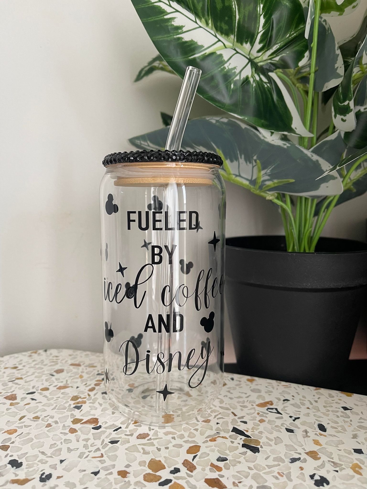 Fueled By Iced Coffee And Disney Libbey Glass