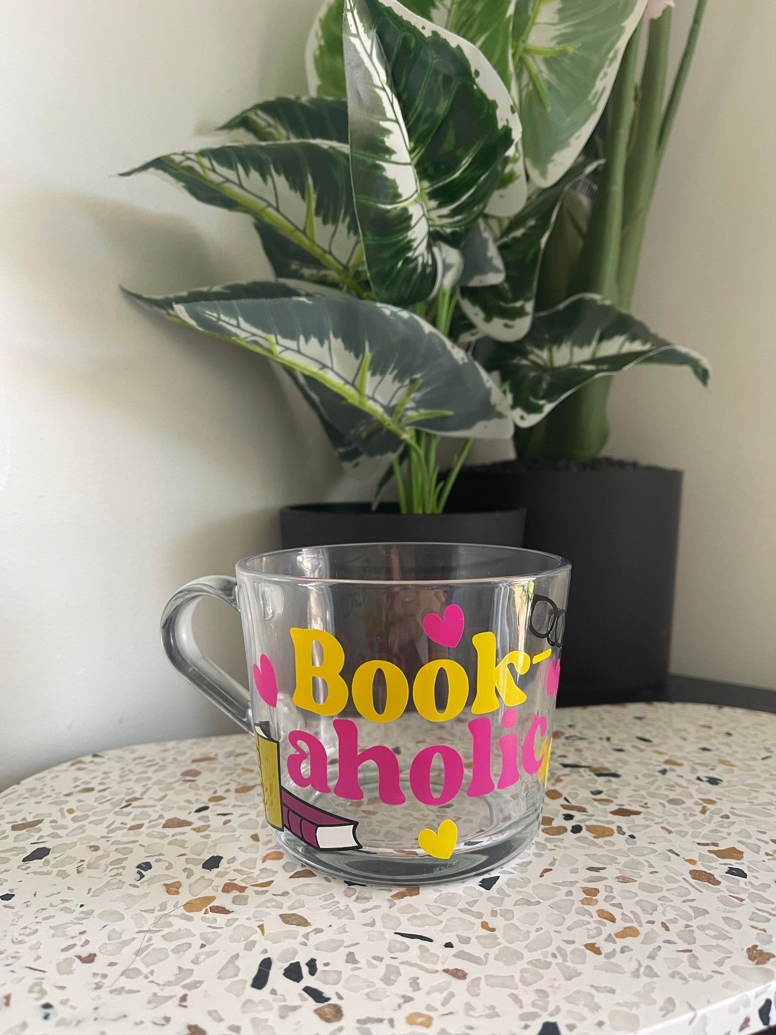 Book-aholic Glass Mug