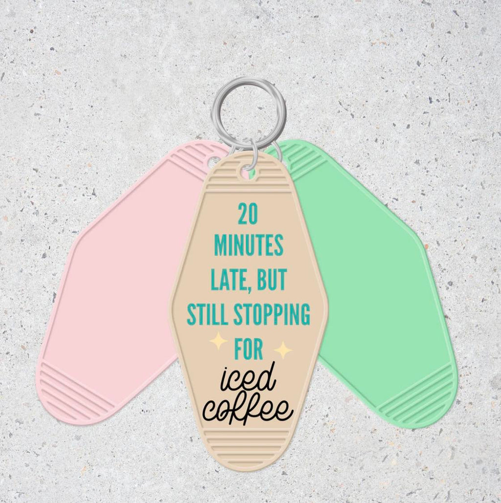 Iced Coffee- Motel Keychain