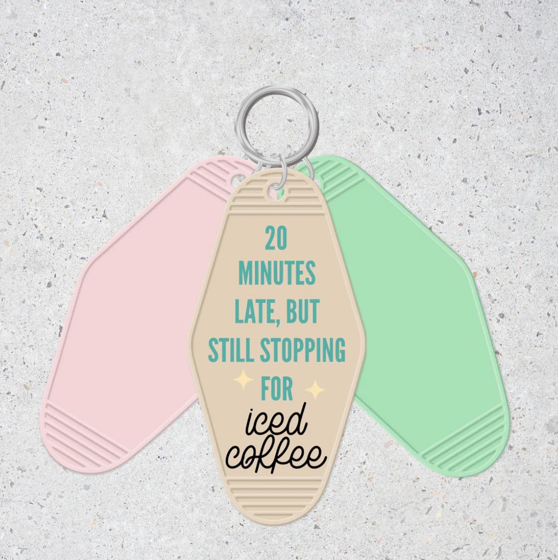 Iced Coffee- Motel Keychain
