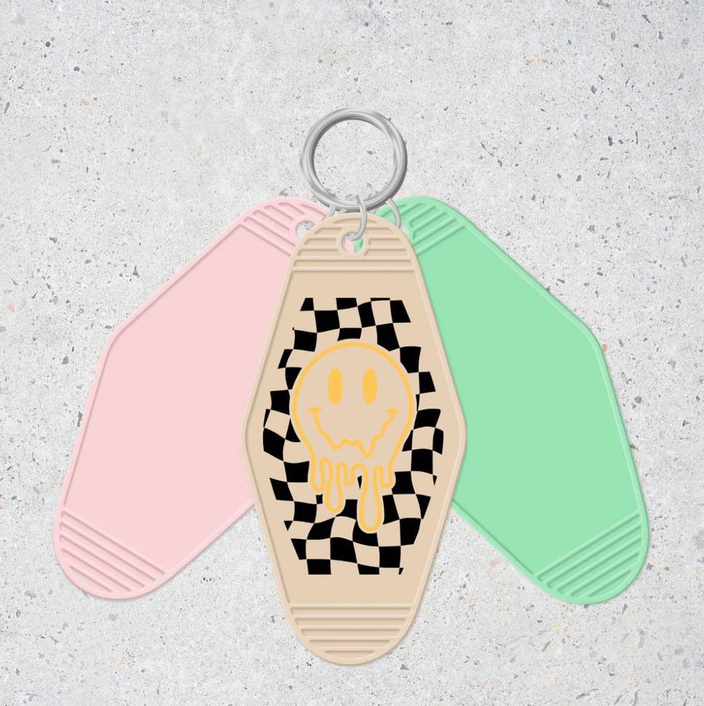 Smiley Face - Motel Keychain