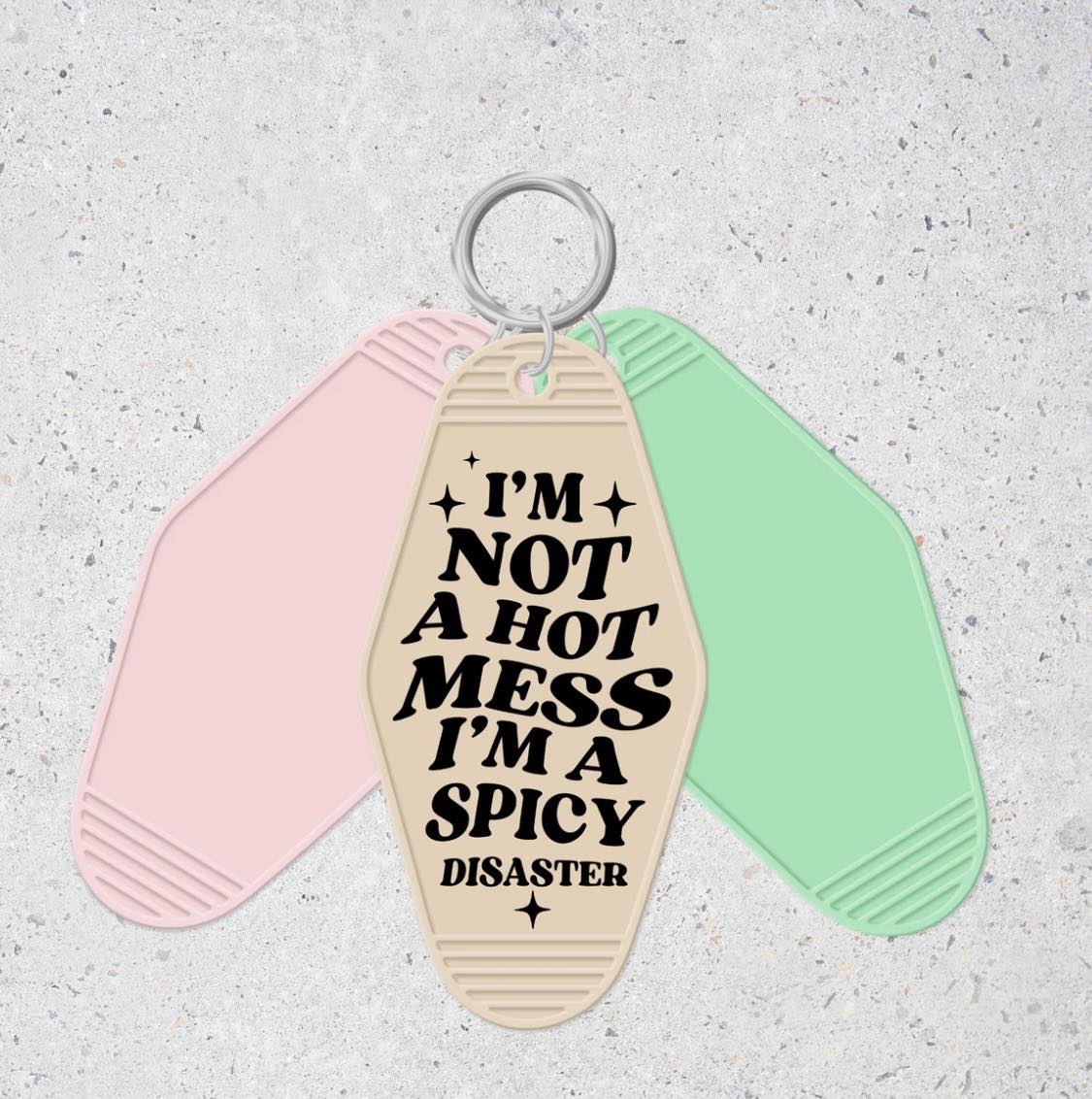 Spicy Disaster - Motel Keychain