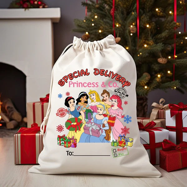 Personalised Christmas Sack- Princess