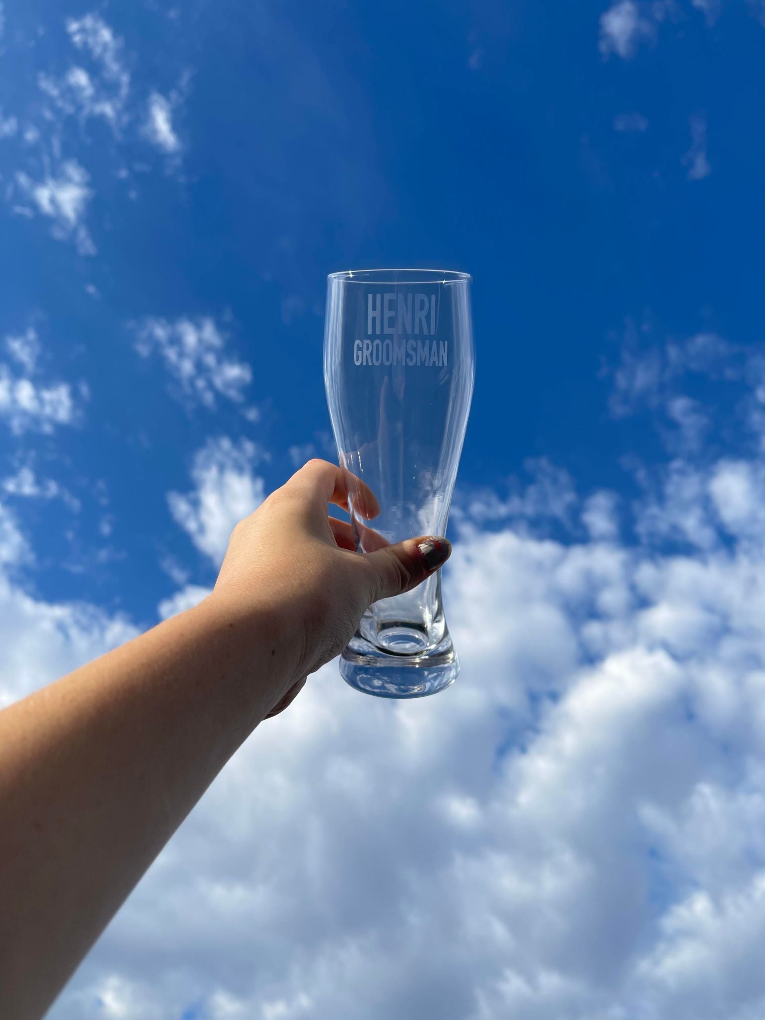 Personalised Beer Glass
