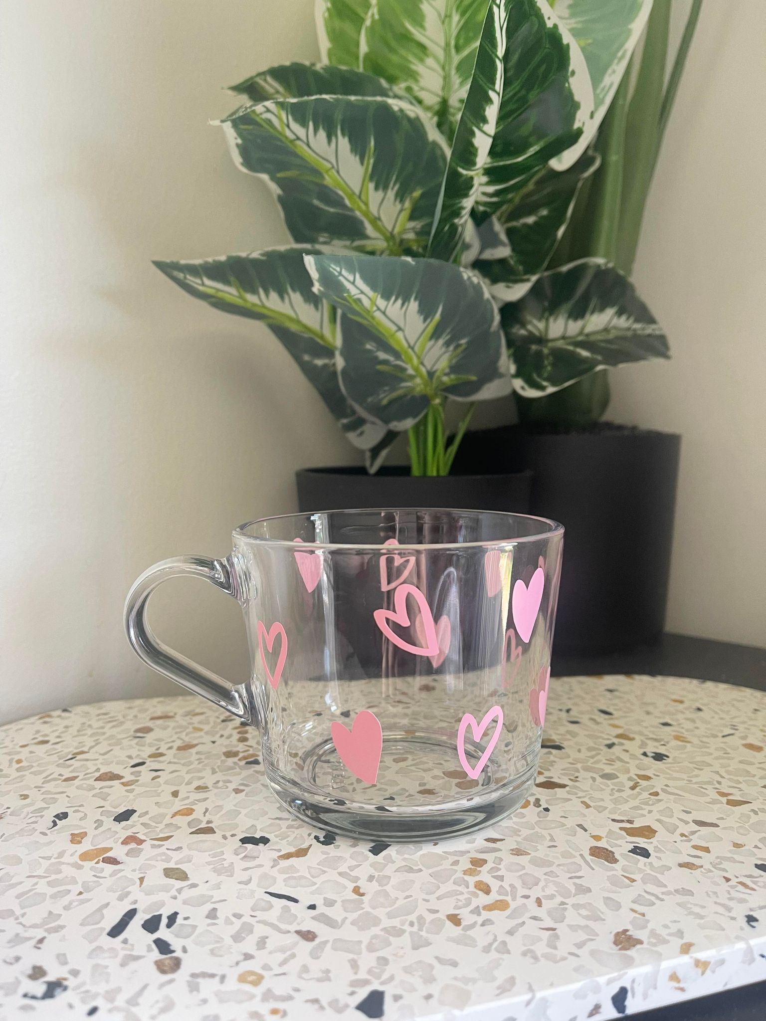 Heart Glass Mug