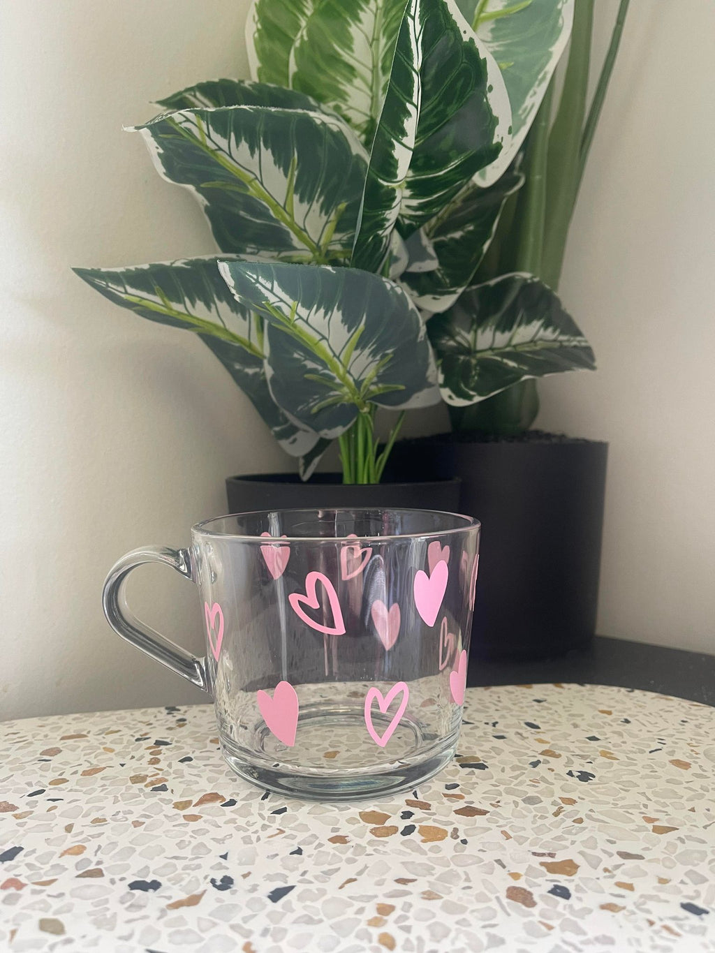 Heart Glass Mug