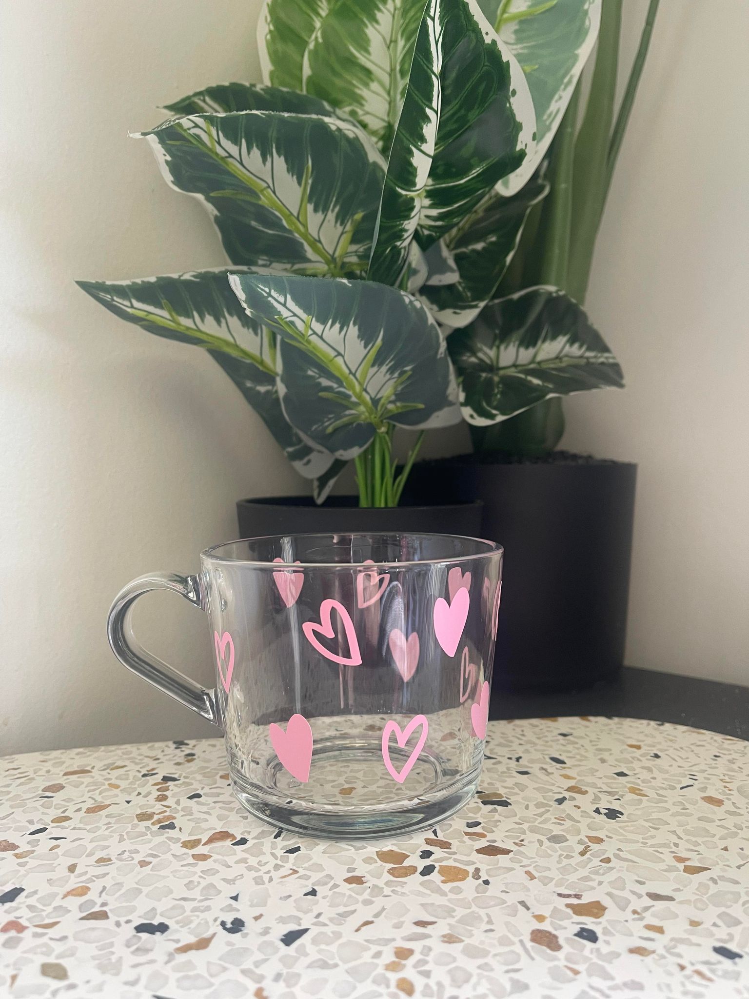 Heart Glass Mug