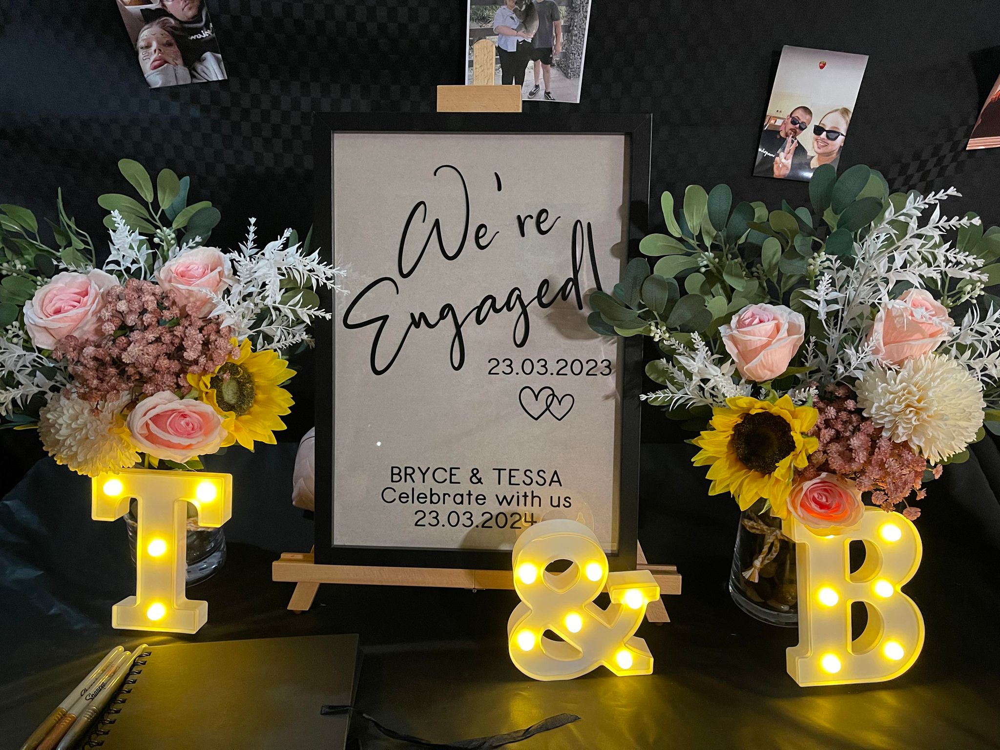 We're Engaged Sign