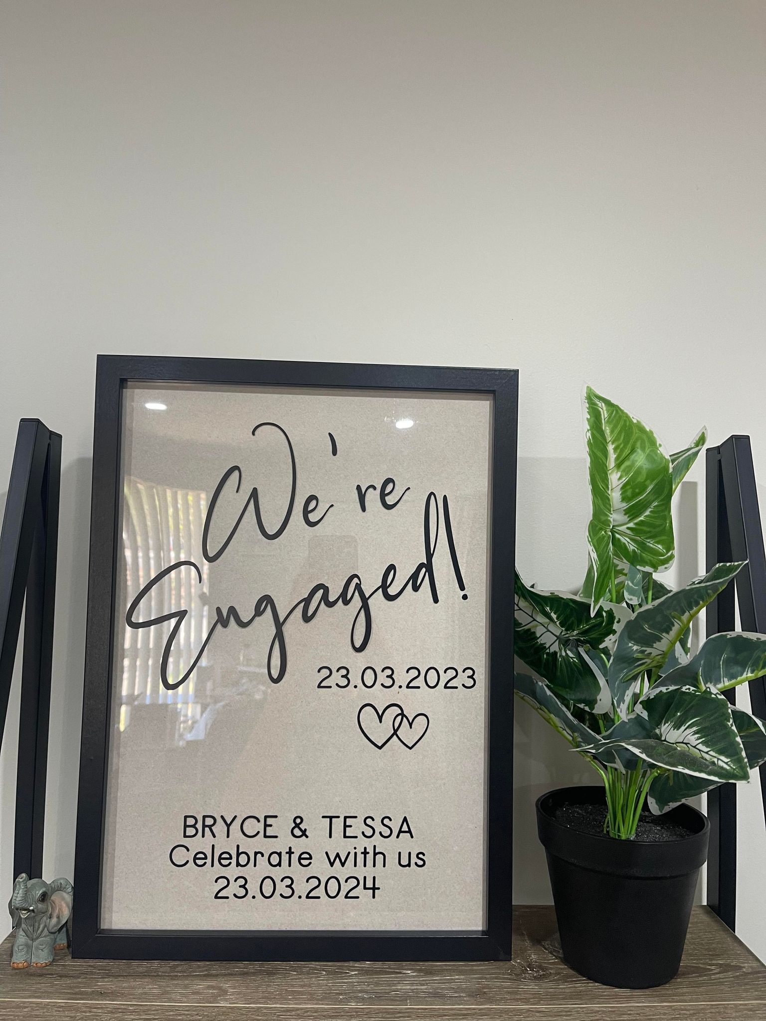 We're Engaged Sign
