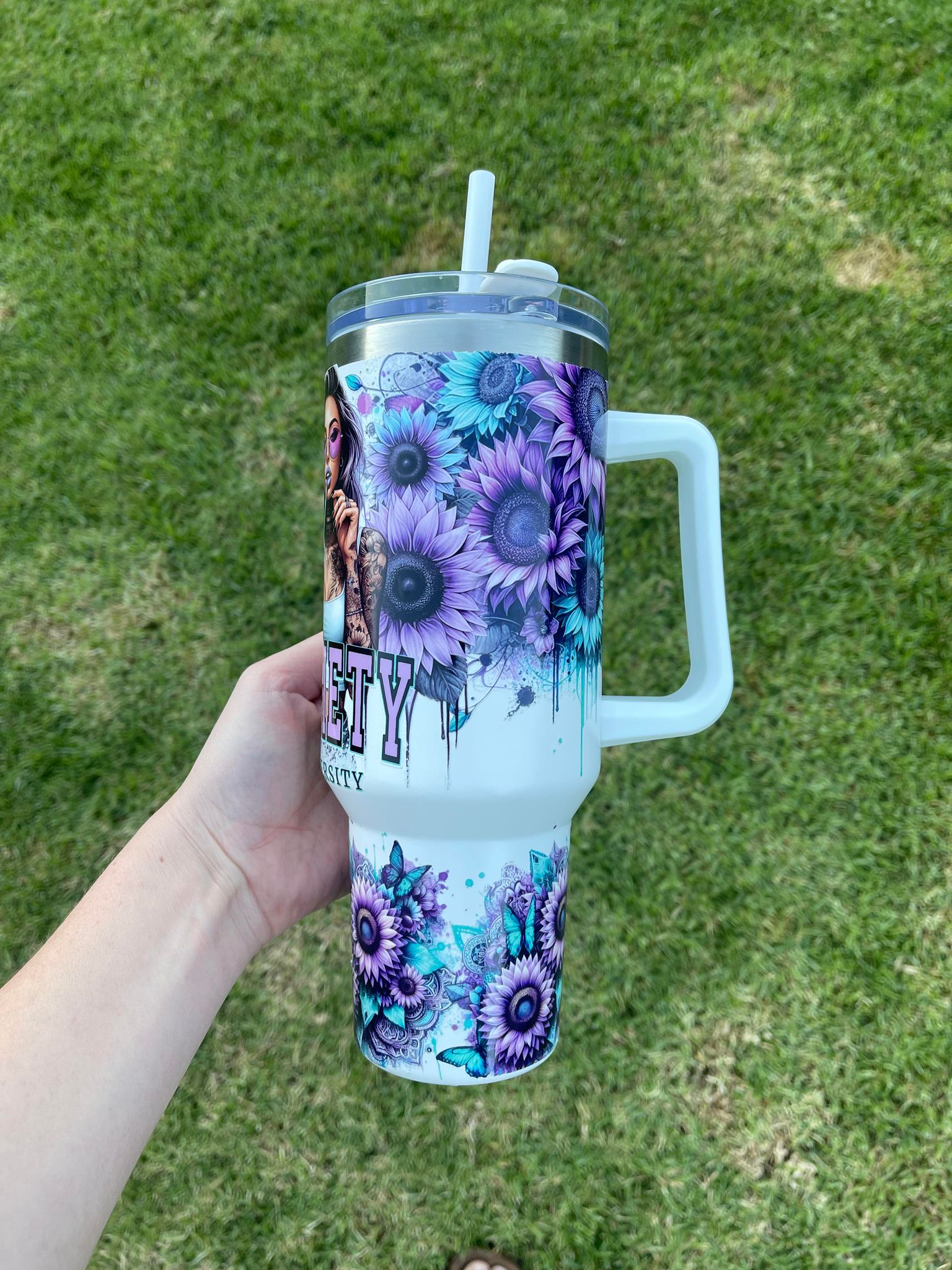 Stanley Dupe Tumbler- Anxiety University