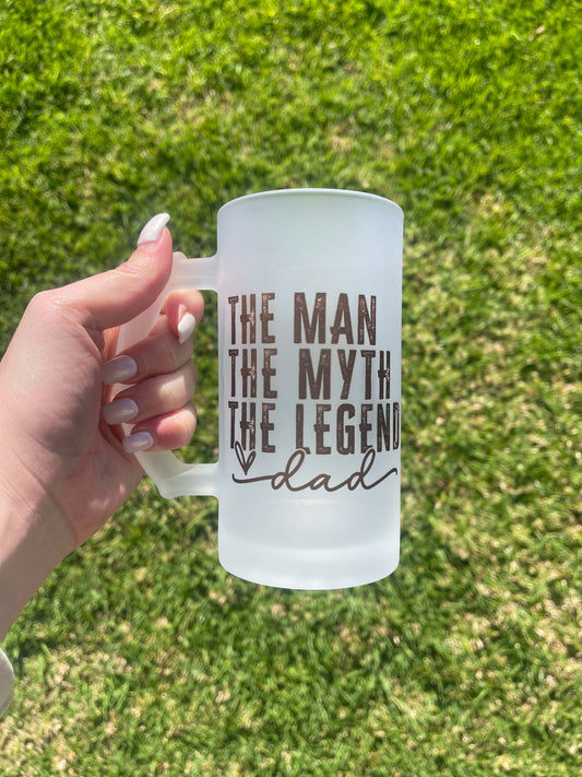 The Man Frosted Beer Stein