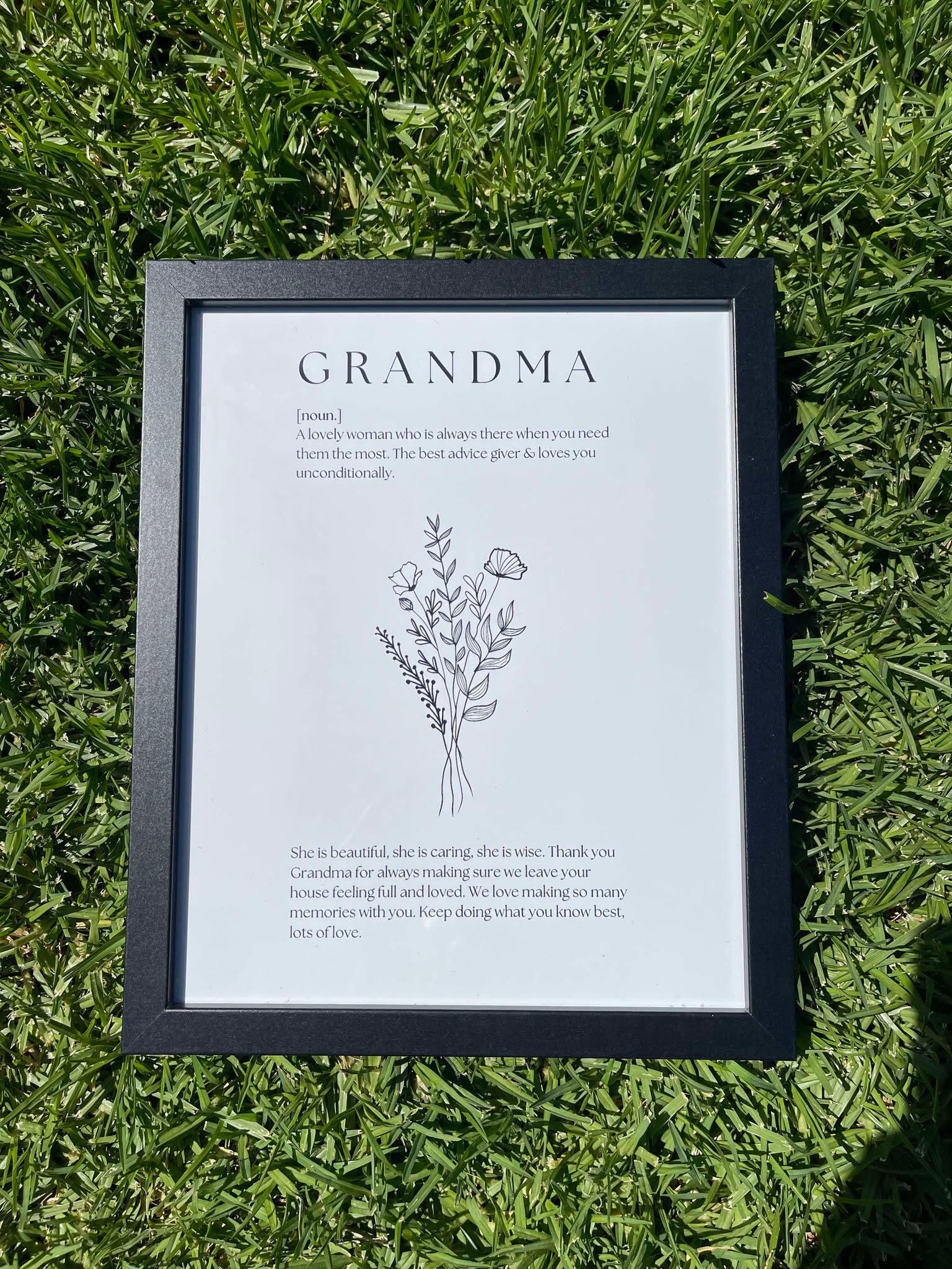 Floral Definition Frames - Personalised