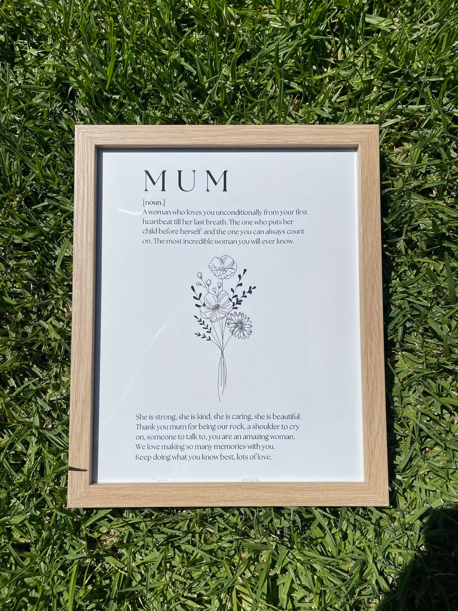 Floral Definition Frames - Personalised