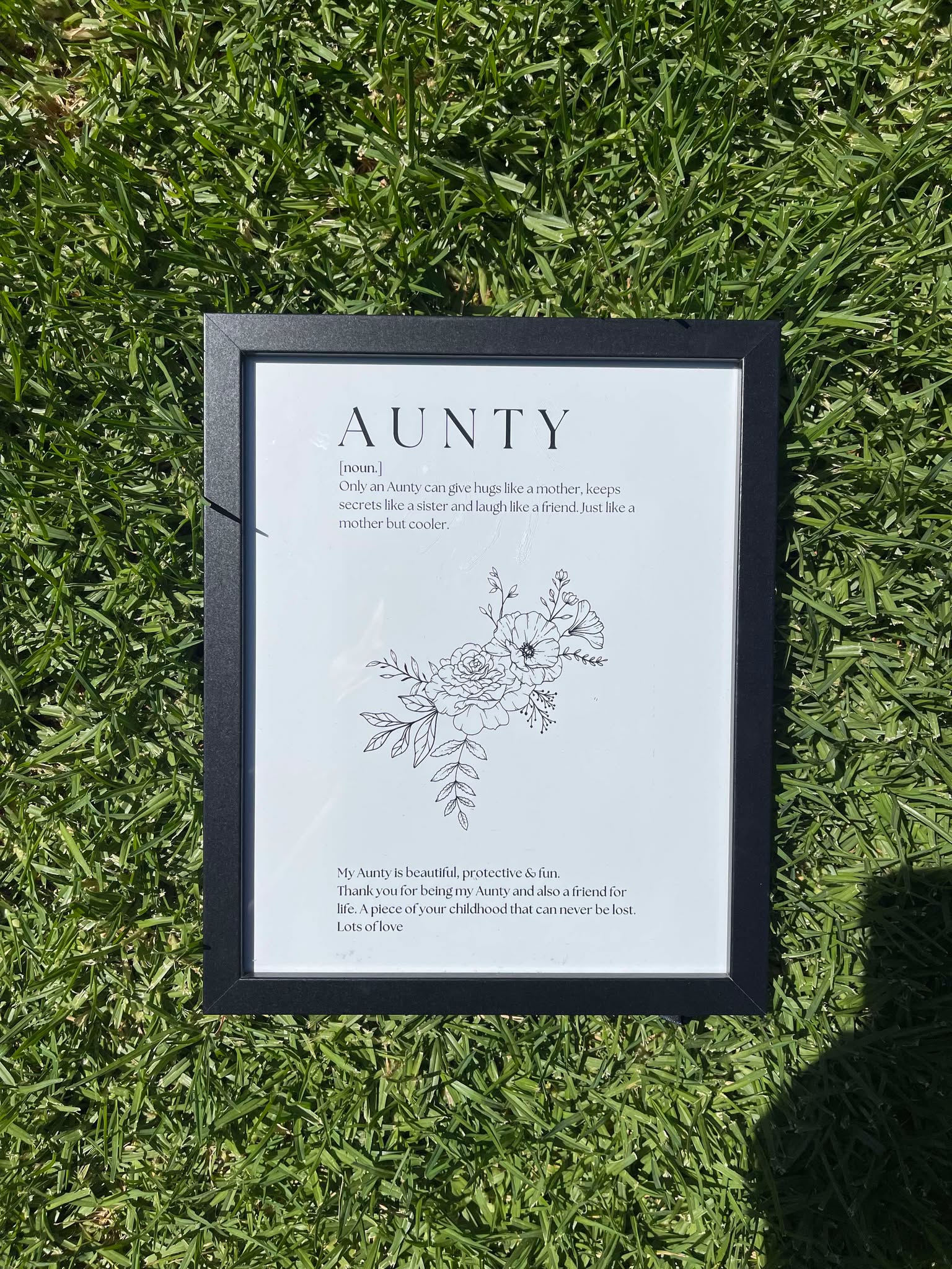 Floral Definition Frames - Personalised