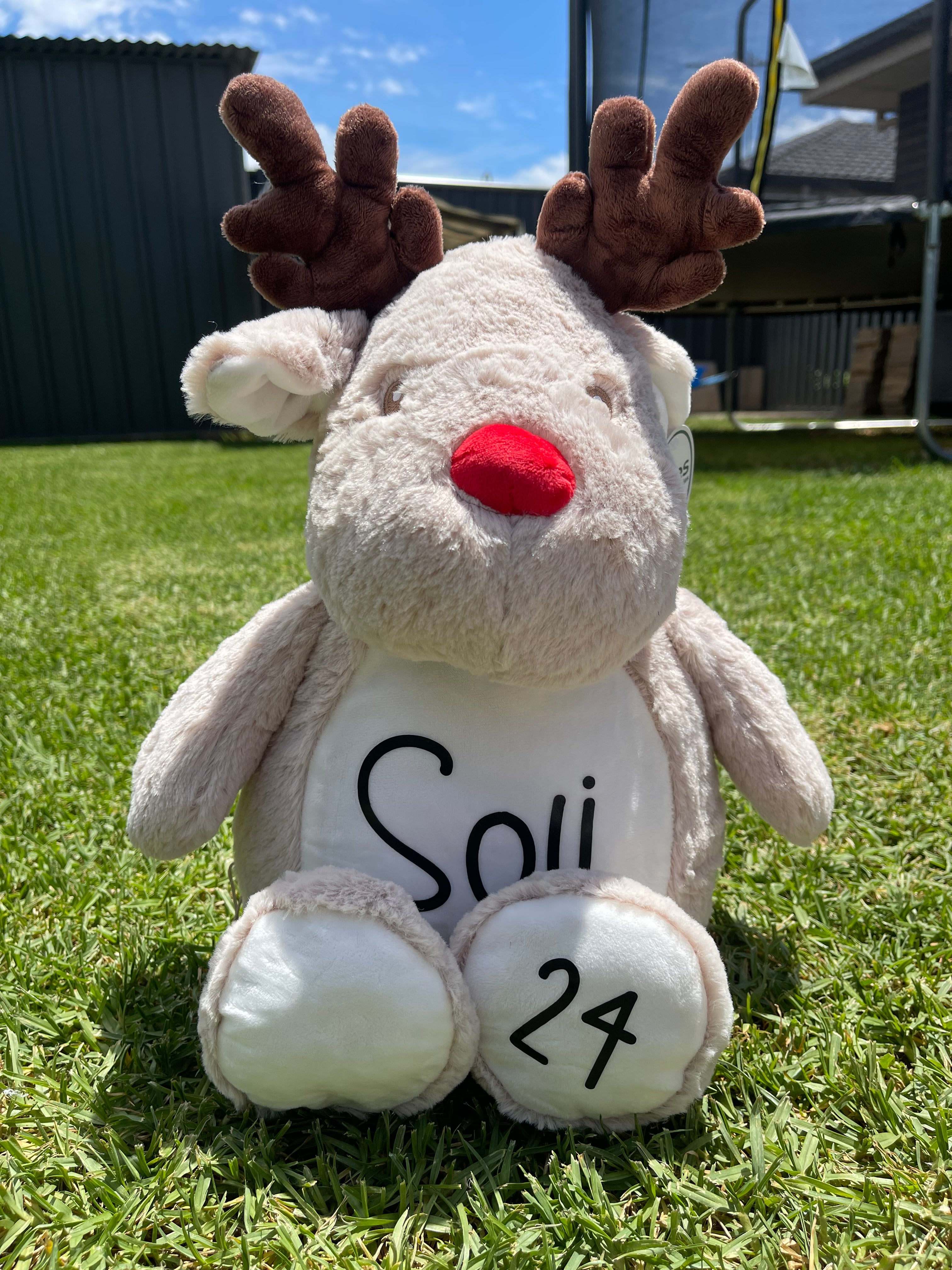 Personalised Plush Reindeer