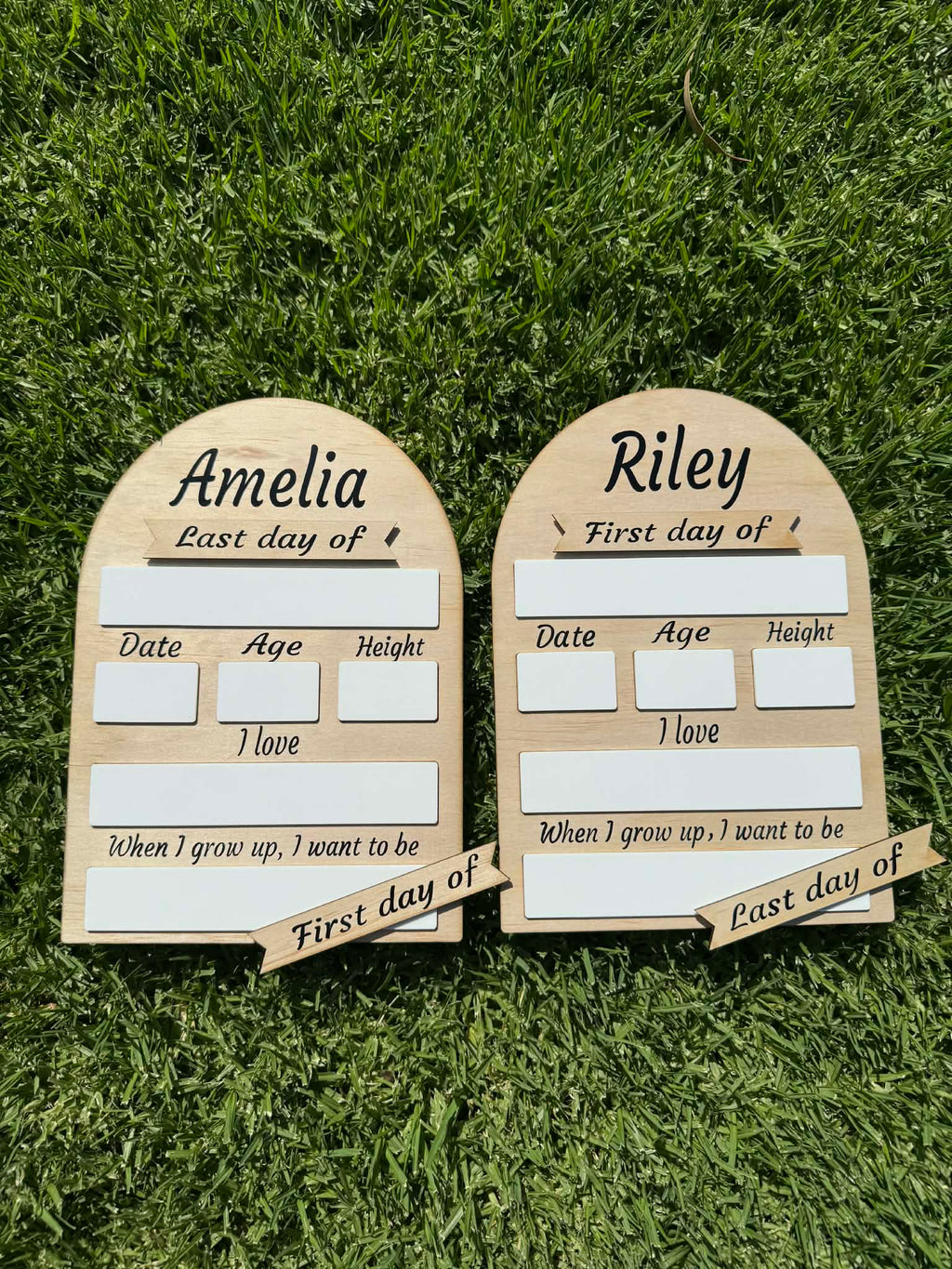 My First/Last Day Plaque