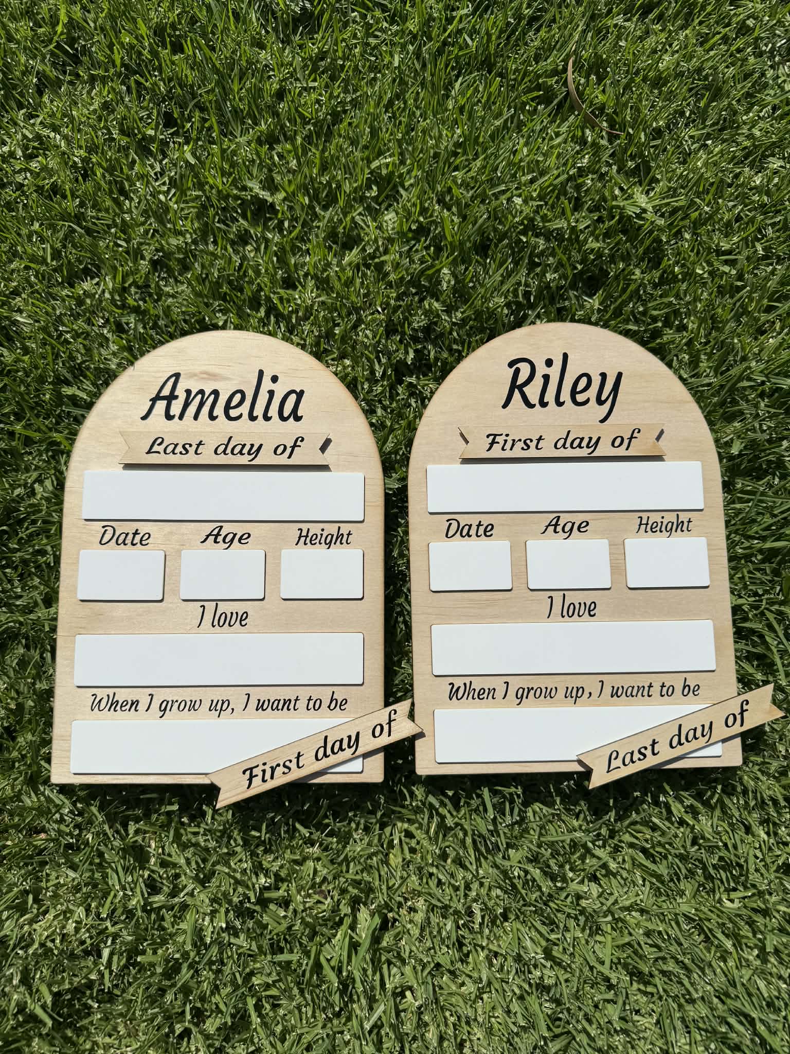 My First/Last Day Plaque