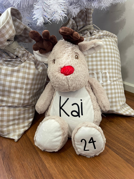 Personalised Plush Reindeer