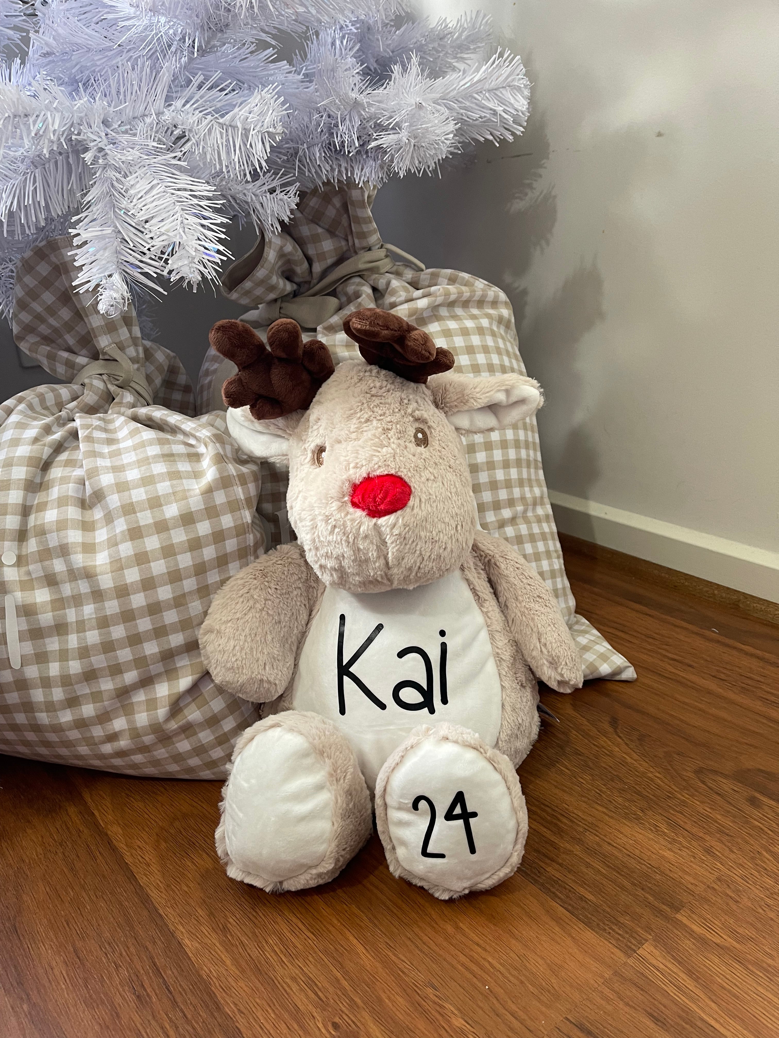 Personalised Plush Reindeer