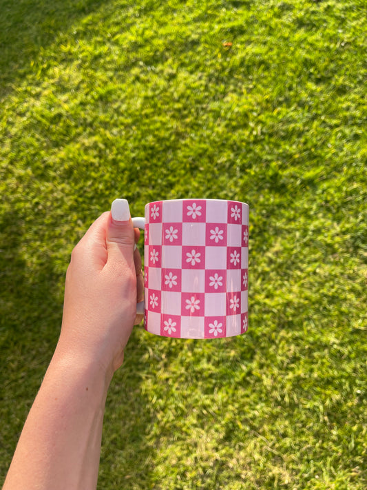 Pink Floral Mug