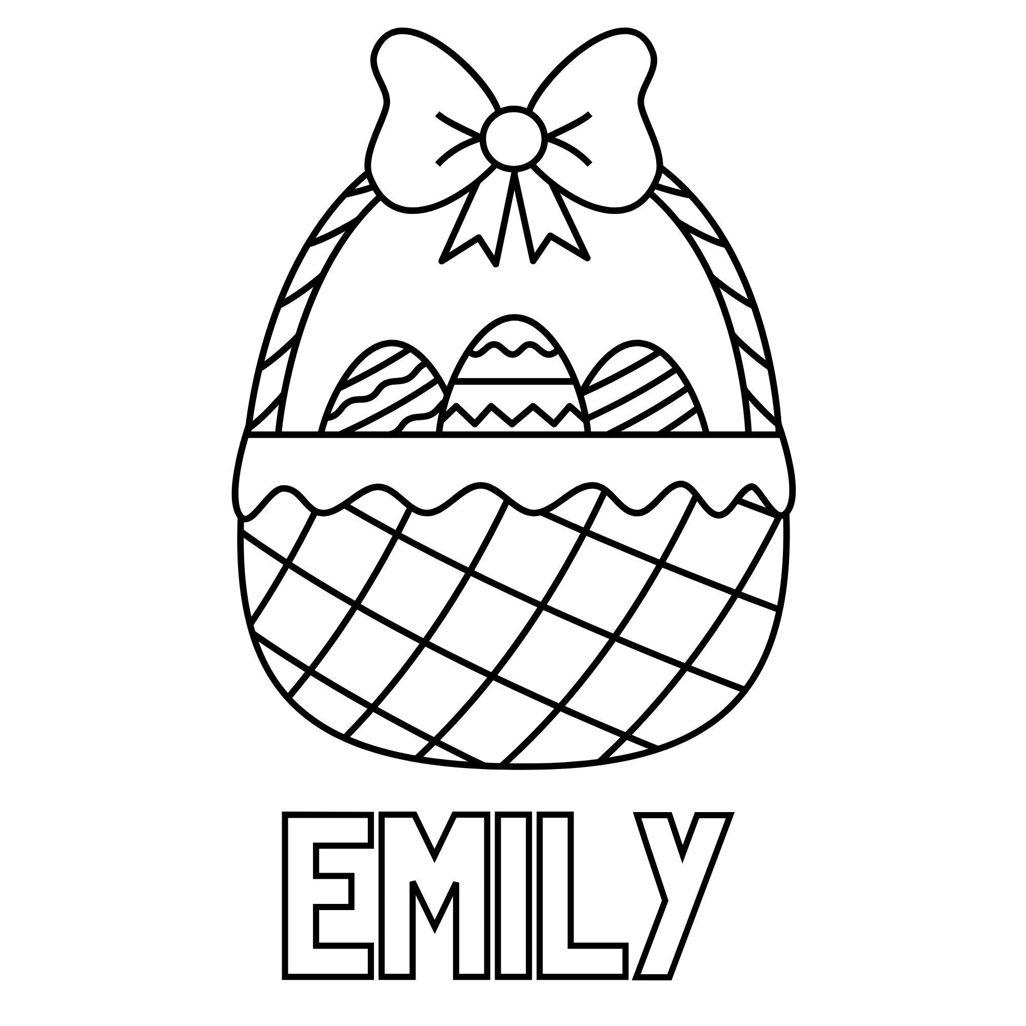 Personalised Easter Paint Canvas