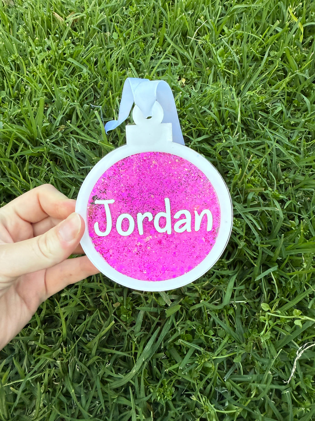 Personalised Glitter Shaker Ornaments