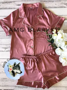 Personalised Satin PJ's- Adults