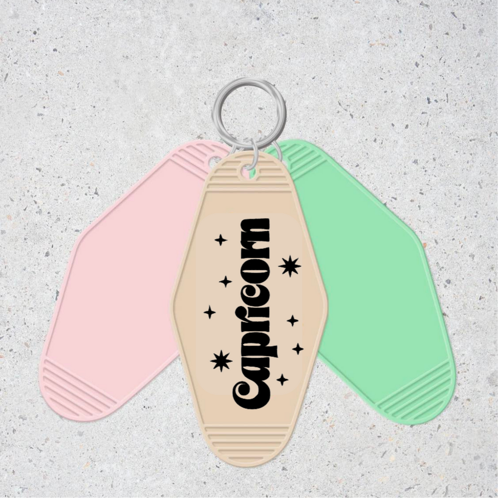 Capricorn- Motel Keychain