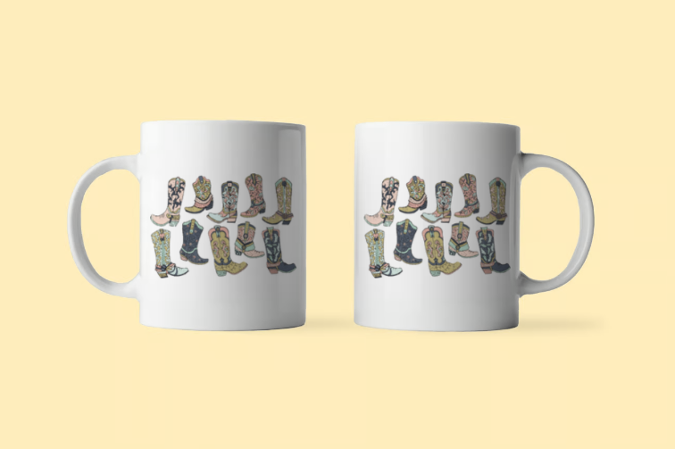 Cowgirl Boots Coffee Mug