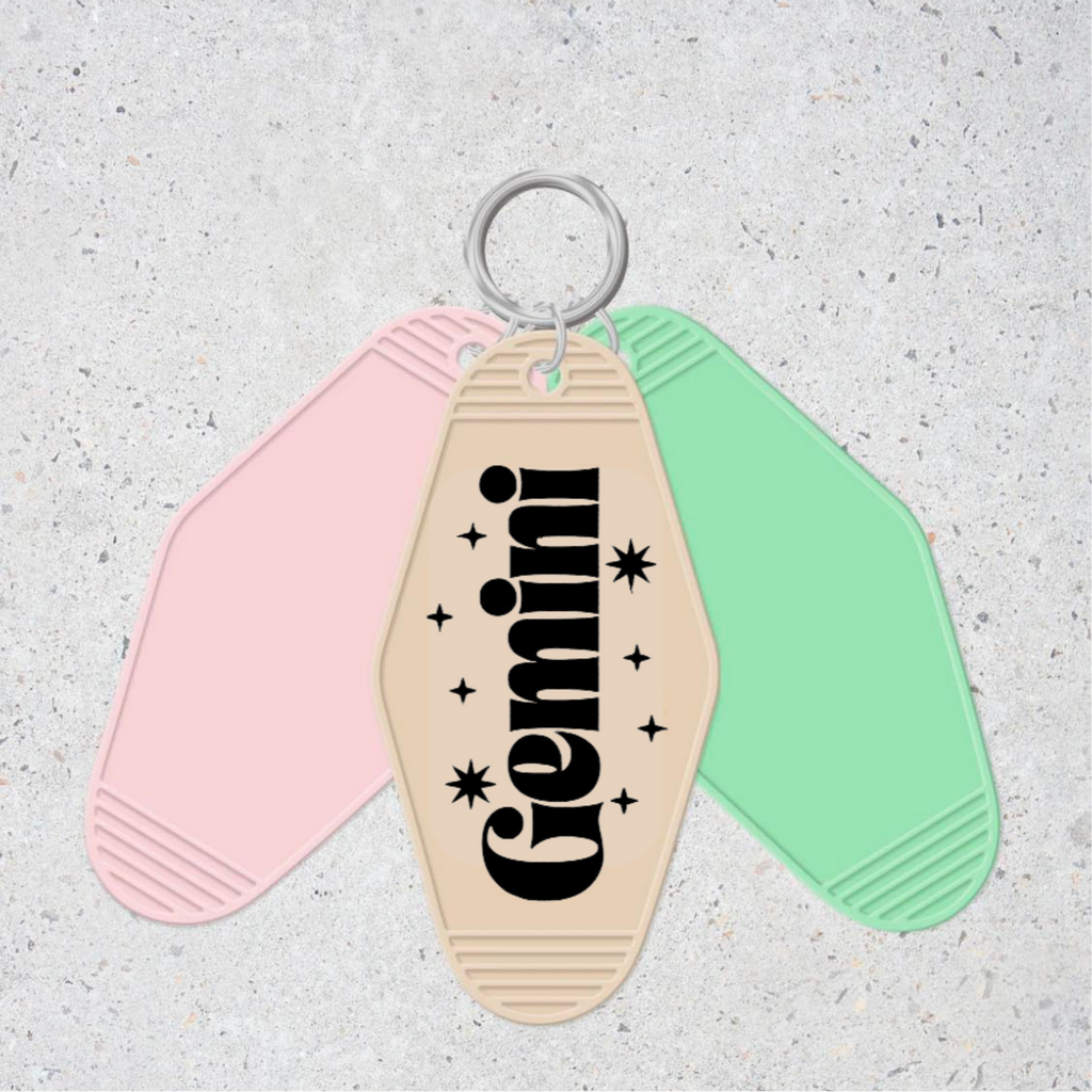 Gemini- Motel Keychain
