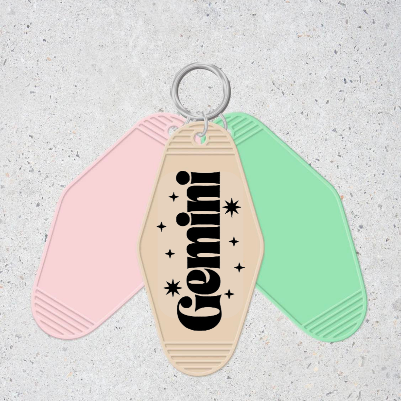 Gemini- Motel Keychain