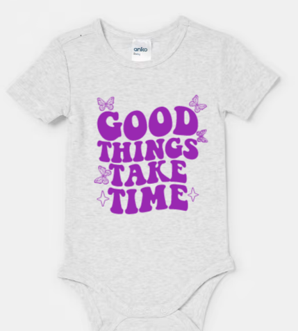 Good Things Take Time Romper