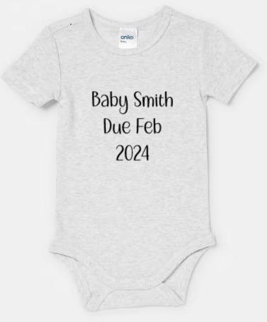 Baby Due Date Romper