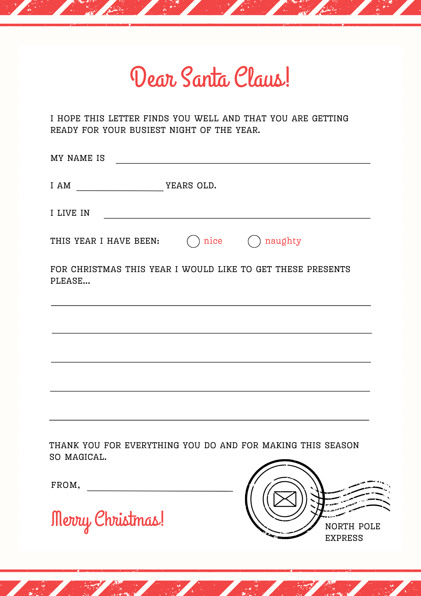Personalised Santa Letter
