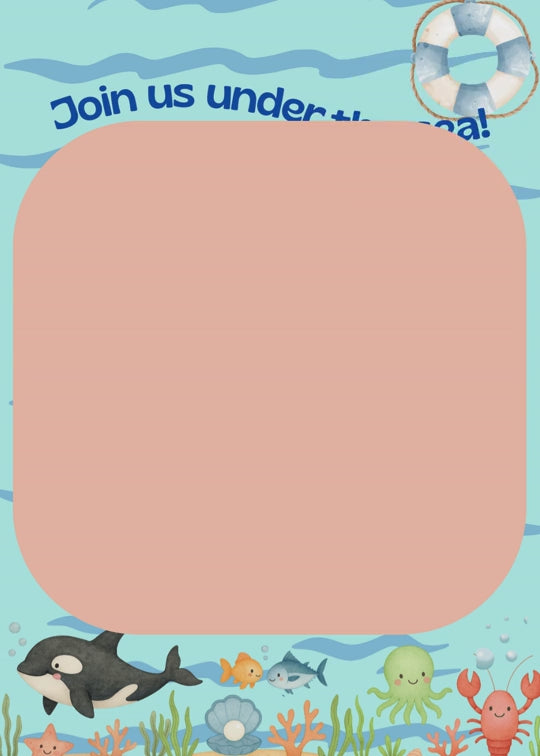 Under The Sea Party Birthday Invite