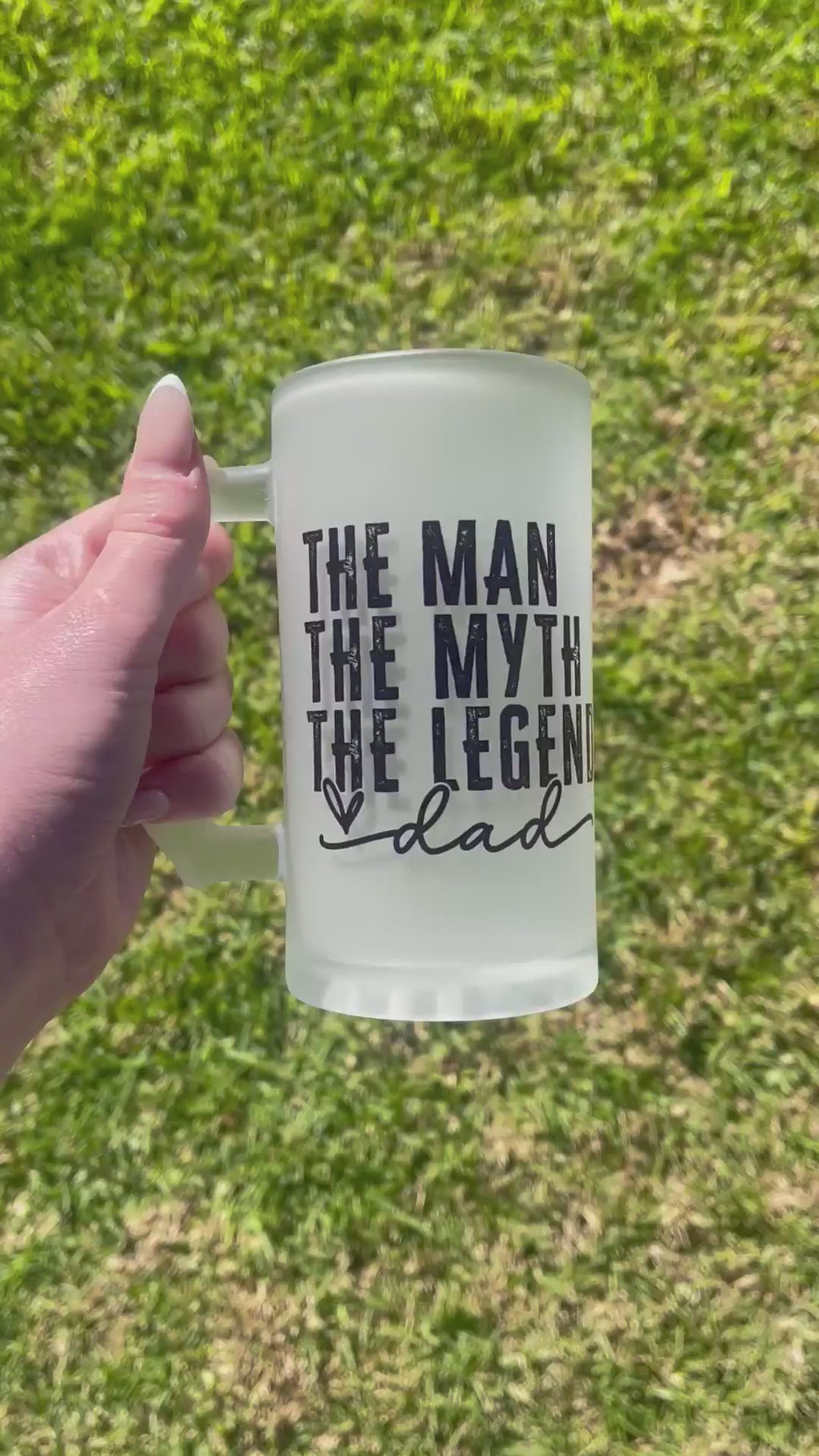The Man Frosted Beer Stein