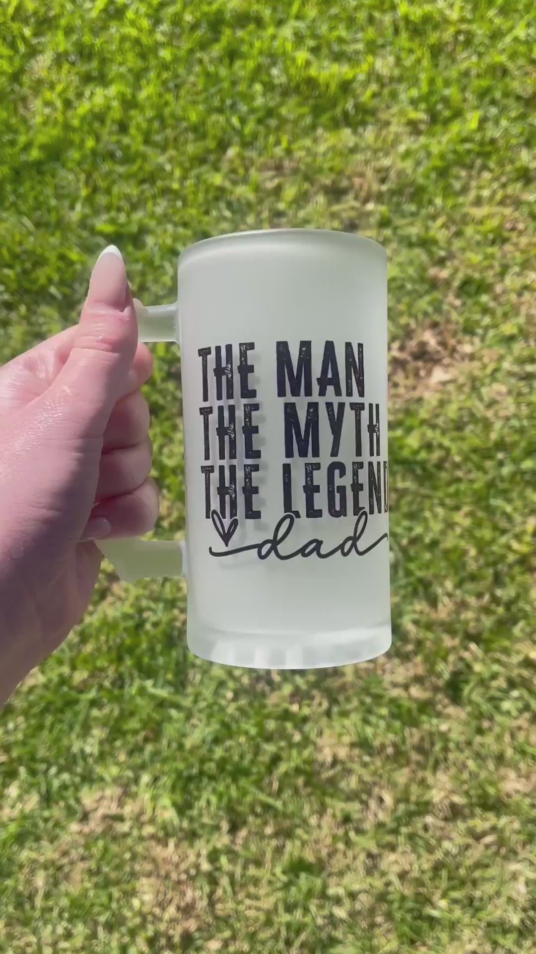 The Man Frosted Beer Stein